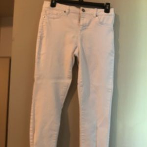 White denim Capri pants